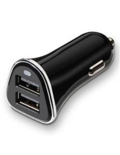 CARGADOR DE COCHE 2xUSB TOOQ TQCC-2002 3.4A CON CONTROL AI NEGRO